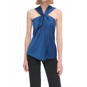 NEW JONATHAN SIMKHAI ria sleeveless top in marine